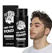 Men Hair Powder - Volumizing Hair Powder, Space Dust Volumizing Powder | Strong Hold & Natural Matte Finish Hair Voolumizer Styling Powder, Wash Frree Hair Oil Fliip Fluuffy Powder for All Hair Types