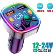 Handsfree Bluetooth FM Transmitters CarKit MP3 Players/USB Charger Adapter L7Z8
