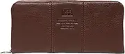 [Lee] 320-2114 Bill Holder, Loose II, Round Zipper, Bundle, Coin, Card, Electronic Money Tag, Bag Sewing Cowhide Leather (Leather), Brown (Chocolate), One Size
