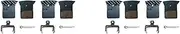 Binxind 2X 2 Pair Bicycle Resin Brake Pad Road Bike Cooling Fin Ice Tech for L03A Ultegra R9170 R8070 R7070 RS805 RS505 XTR