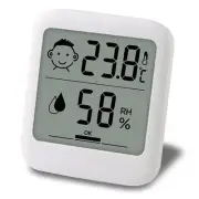 Digital Thermometer and Hygrometer with Comfort Face Display, Hygromete No Clock