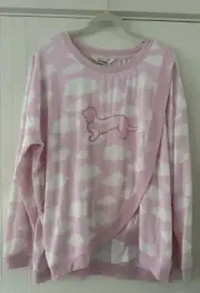 Peter Alexander Maternity Pink Long Top & Pant Set Size XXL - Preloved