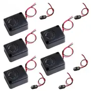 12V DC Mini Piezo Alarm Siren 110dB Anti-Theft Alarm Buzzer+9V Battery Buckle