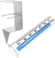 Toddmomy Outdoor Rain Gauge with Stake Rainfall Measurement for Garden Yard and Patio Rainfall Measuring Tool with Holder Bracket