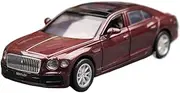 for Bentley Car Diecast Metal 1:43 Miniature Model Pull Back Wheel Collection Gift 1/47(Red)