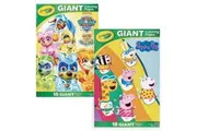18pg Crayola Paw Patrol & 18pg Peppa Pig Giant Kids Colouring Pages Set 3+
