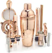 Bar Set Cocktail Shaker Set with Stand, Mixology Bartender Kit, Cocktail Kit