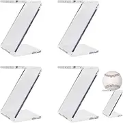 Whnbuij Baseball Display Stand | Ball Display Stand Clear Acrylic Softball Holders,Balls Display with High Transparency, for Golf Balls, Baseball, Small Balls