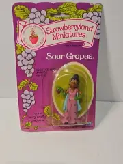 Vintage 1982 Strawberryland Miniature Strawberry Shortcake Sour Grapes By Kenner