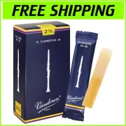 Premium B-flat Clarinet Reeds Strength 2.5 - Perfect for All Styles, Box of 10