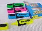 4 Pack Pinstripe Premium Highlighters Asst Col. Chisel Tip MARPINHL4*