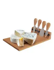 [Living Today] Bamboo Cheese Board And Knife Set