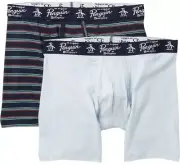 ORIGINAL PENGUIN Boxer Briefs Size S- Pack of 2 Men’s NWT Skyway/Navy Multi