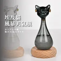 在飛比找momo購物網優惠-【喵喵物語】埃及貓風暴天氣預報瓶(安德森貓 氣象瓶 氣候瓶 