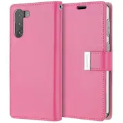Goospery Samsung Galaxy S21+ /S21 Plus Rich Diary Wallet Flip Case Leather Card Slots Magnetic Cover (Hot Pink) S21P-RIC-HPNK