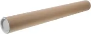 iplusmile Kraft Mailing Tube with Cap Shipping Tube for Safe Storage and Mailing Protects Documents Blueprints Artwork Inner