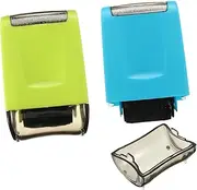 TOGEVAL Privacy Seal Roller Stamps 2 Pack Data Protection Stamps Wide Rolling Seals for Bills Credit Cards