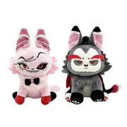 Hazbin Hotel Plush Toy Husk Meow Plush Doll Pink