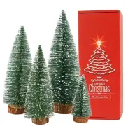 Small Christmas Tree,Mini Christmas Tree, Mini Pine Tree, Bottle Brush Fake T...