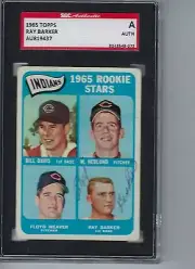 Ray Barker autographed signed 1965 Topps # 546 Auto SGC