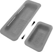 Extendable Over The Sink Strainer Collapsible Colander Basket for Kitchen