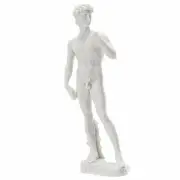 12.5" Michelangelo's David Renaissance Masterpiece Resin Marble Finish Sculpture