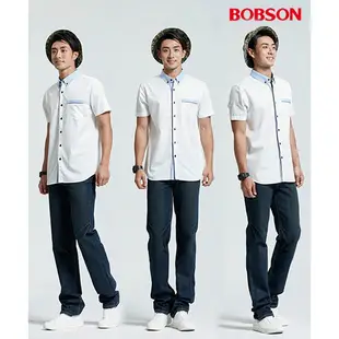 BOBSON 男款拼接色襯衫26002-80