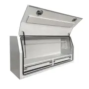 1700 x 600 x 820mm White Aluminium 2 Drawer Ute Tool Box Truck Trailer Toolbox
