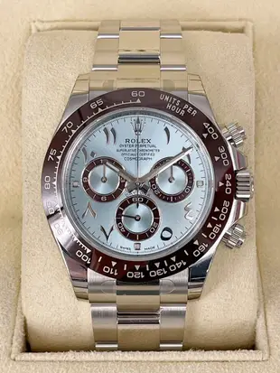 【現貨】ROLEX 勞力士 DAYTONA 116506 冰藍面 迪通拿 鉑金 PT 23年 全膜 阿拉伯時標