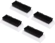 Healeved Abs Nail Cleaning Brush 4 Pack Handwashing Brush Set Portable Double-Sided Soft Non-Slip Heat Resistant Suitable for Home Salon Travel