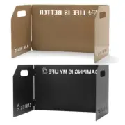Outdoor Stove Windscreen Folding 3 Plates Gas-Stove Wind Screen for Backpacking