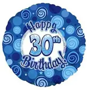 PMU 18 Inch Happy Birthday Dazzeloon Mylar Balloon