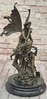 Bronze Sculpture Mythical Angel Fairy Handcrafted Classic Artwork Figurine Sale