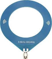 Loop Antenna, 9.9 kHz to 181 MHz BB Loop Antenna with SMA Plug, Shortwave Radio Antenna with Low Impedance Converter for Hiking, Outdoors, Camping