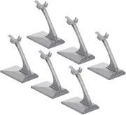 TOKIDNY 6pcs Model Airplane Display Stand Aircraft Holder with Enhanced Stability Compact Storage Modern Aesthetics for Building Blocks Planes for Personal and Professional Displays