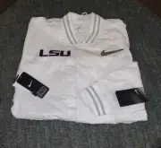 Nwt Nike LSU Tigers National Championship Game Jacket Mens Size Medium White RS1