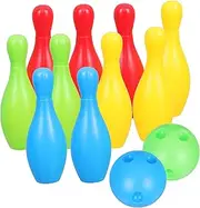 GALPADA 1 Set Bowling Mini Bowling for Games Fun Sports Activity for All Ages Develop Motor Skills Teamwork for Family Play