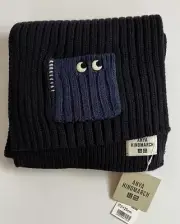 Uniqlo x Anya Hindmarch - Knitted Scarf -One Size - Navy