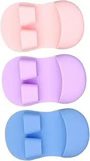 GANAZONO 3pcs Silicone Facial Cleansing Brush Face Wash Brush Exfoliator for Blackhead Removal Face Scrubber Glove Soft Bristles