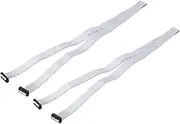 uxcell 2 Pcs IDC Flat Ribbon Cable, 2.54mm Pitch 23mm Width 100cm Long 18 Pin FC to FC Flat Ribbon Connector Jumper Wire for PC, LED Displays