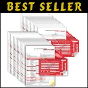 Reduce Fines with 25-Pack Carbonless Vehicle Inspection Records & Red Labels