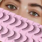 Lash Extension Natural Wispy False Eyelashes Eye Makeup Reusable Comic Eye W