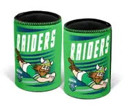 NRL Retro Stubby Can Cooler - Canberra Raiders - Drink - Rubber Base