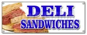 DELI SANDWICHES BANNER SIGN delicatessen sub cornbeef pastrami roll