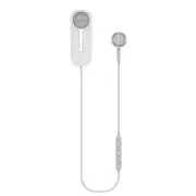 Encok A06 Single bluetooth Earphone Wireless Earbuds Mini Portable Clip Type HD Call Headphone WHITE COLOR