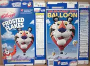 1997 Tony Balloon Kellogg's Frosted Flakes Cereal Box unused shaped Flat oc127