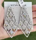 100% Authentic ALEXIS BITTAR Large CRYSTAL Lattice Statement Earrings $345