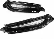 LED DRL Daytime Running Light Front Bumper Fog Lamps With Turn Signal Accessories Compatible With VEZEL Compatible With HR-V 2015 2016 2017 2018