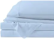 ARlinen RV Sheet Sets-(70x80) Camper King Size, Light Blue Solid up to 8-10 inch deep Mattress Sheets for Camper Bed sheetset.