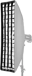 Labymos 22 * 90cm/ 8.7 * 35in Photography Strip Softbox Grid Black Honeycomb Grid Softbox Reflector Portrait Products Photographic Accessories